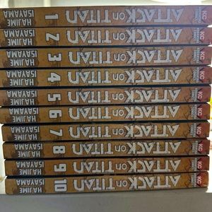 Attack on Titan Manga Volumes 1-10